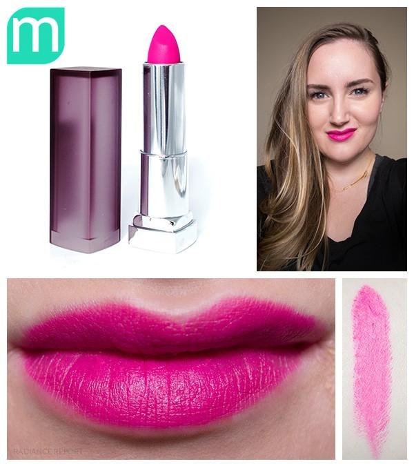 Maybelline-Faint-for-Fuchsia-Creamy-Matte-Lipstick-swatches